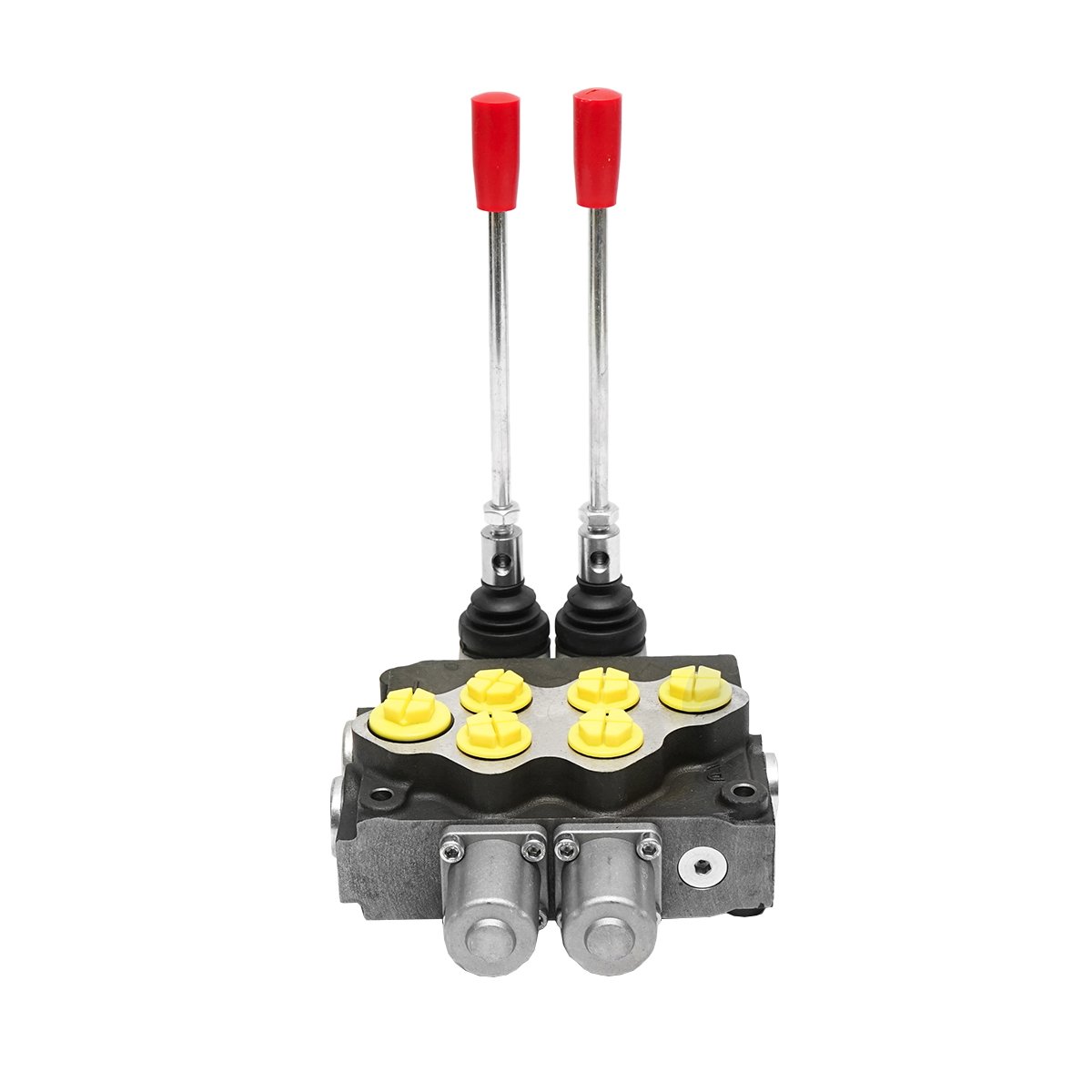 Distribuitor hidraulic cu 2 manete supapa de siguranta SD11 debit 80L/min levier si reductie -15 /+80 Breckner Germany